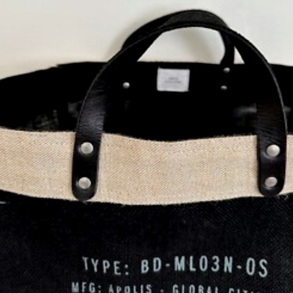 Black and Tan Tote Bag Apolis Global Citizen